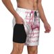 thumbnail image 2 of Fotbe Flamingo Traje de Baño para Hombre – Shorts de Natación de Secado Rápido con Forro y Bolsillos-Large, 2 of 6