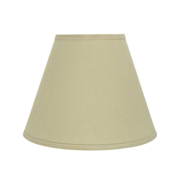 Aspen Creative 32289 Transitional Hardback Empire Shaped Spider Construction Lamp Shade in Beige, 14" wide (7" x 14" x 11")