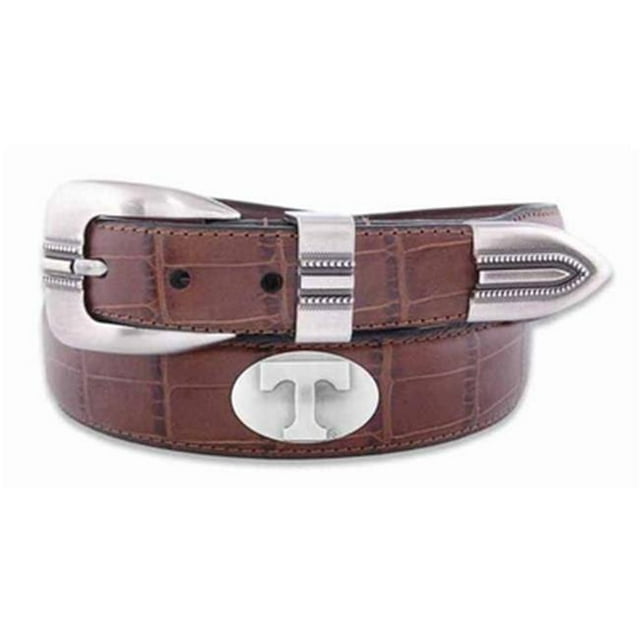 ZeppelinProducts UTN-BOLPTCRC-TAN-44 Tennessee Concho Croc Tan Leather Belt- 44 Waist