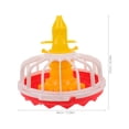 thumbnail image 2 of SHOWERORO Comedero Portátil Para Pollos De Plástico Duradero Con Compartimentos Para Alimentación Simultánea, 2 of 7