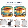 thumbnail image 6 of Sikiie Vintage Beach Sunset Print Foldable Car Windshield Sun Visor, Car Window Sunshade Suitable for Sedan, SUV and Truck Car Accessories-Large, 6 of 6