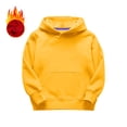 thumbnail image 4 of BOBOGOJP Kids Cotton Hoodies Toddler Fall Pullover Hooded Medium Weight Sweatshirts with Pocket for Boys and Girls (Yellow, 12-18 Months), 4 of 5