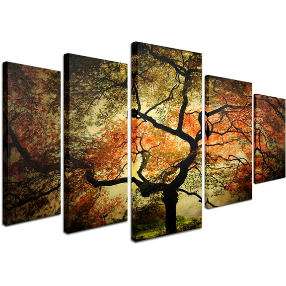 Trademark Fine Art "Japanese" Canvas Art by Philippe Sainte-Laudy 5-Panel Set