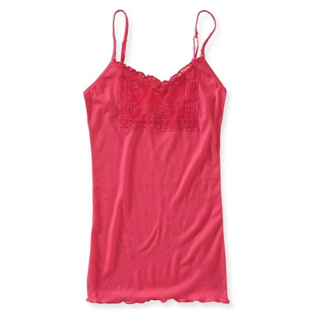 Aeropostale - Aeropostale Womens Ribbed Lace Tank Top, pink, Small ...
