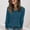 Blue, variant on Womens Sweater Casual V Neck Long Sleeve Shirts Fall Tops Lightweight Tunic Sweaters Fashion Clothes Loose Fit