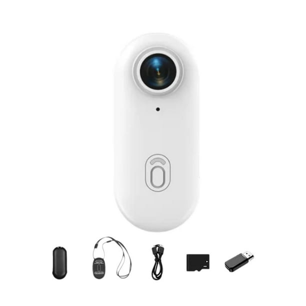 Cámara de Acción 4K para Pulgar, 1080P, POV, WIFI, Corporal, con Tarjeta de 128 GB, para Trabajo, Viajes, Mascotas, Natación, Ciclismo, Color .