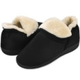 thumbnail image 4 of House Slippers for Women Cozy Plush Fleece Bootie Memory Foam House Shoes Boots with Nonslip Sole, Black, Size 7-8, 4 of 5