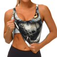 thumbnail image 3 of Uemuo Whimsical Owl On Branch Pattern Women's Sports Bra - High Impact Support, Breathable, and Comfortable Athletic Bra for Running, Yoga, and Workouts, 3 of 9