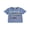 Blue, variant on BemeyourBBs God Says I Am Toddler Baby Boy Summer Outfit Kids Baby Boy Christening Clothes Short Sleeve Vehicle Letters Print Summer T Shirt Tops Clothes