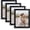 Black, variant on 11x14 Picture Frame Set of 4, Made of Glass and Multicolour Wooden Frame, Display 8x10 Pictures with Mat or 11 x 14 Posters without Mat for Wall Mounting, Gallery Photo Frames