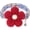 Red, variant on Small Dog Collar with Flower, Spring Dog Collar for Girl Dog Collars for Small Dogs Cute Dog Collar with Bell, Adjustable Length