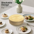 thumbnail image 4 of 50 Pieces Gold Charger Plates Set, Round Charger Plates, Reusable Serving Plates for Prties, Birthdays, Weddings, Anniversaries, Christmas, 4 of 12