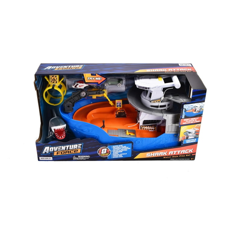 Adventure Force Shark Attack Die-Cast Vehicle Playset, Multi