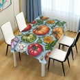 thumbnail image 4 of Yayeee Tablecloths 54" x 54" Rectangle Wrinkle Resistant Party Table Cover, Floral Tomatoes, 4 of 8