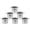 Silver, variant on Dytern Birthday 6pcs Metal Candle Holder Decorative Electroplate Alloy Candle Holder Tealight Holder