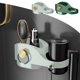 thumbnail image 1 of Soporte de pared para secador de pelo, organizador de herramientas para el cabello autoadhesivo, estante plegable y ajustable para secador, estructura metálica resistente, ideal para baño,, 1 of 6