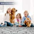 thumbnail image 7 of Findosom 3'x5' Soft Cozy Fluffy Rugs Non Slip Washable Modern Geometric Area Rug High Low Pile Stain Resistant Contemporary Carpet for Living Room Bedroom Dining Room, 7 of 7