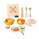 thumbnail image 3 of Juego de cocina de madera, juego de cocina, cubiertos, ollas y sartenes educativos, accesorios divertidos para fiestas en interiores., 3 of 9