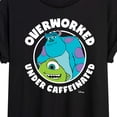 thumbnail image 3 of Monsters Inc. - Overworked Under Caffeinated - Juniors Ideal Flowy Muscle T-Shirt, 3 of 5