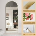 thumbnail image 5 of Gold Arched Full Length Mirror, 56x16 Inch Floor Mirror with Stand for Bedroom, Living Room, 5 of 7