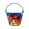 thumbnail image 3 of Cesta para pelotas de golf, contenedor para pelotas de golf con asa, cubo portátil duradero para campo de golf con 50 bolas para deportes al aire, 3 of 8