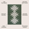 thumbnail image 3 of JONATHAN Y WASHABLE 5 x 8 Area Rug, Chayton Minimalist Geometric - Dark Green/Light Gray, WSH110C-5, 3 of 7