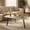 Rustic White, variant on Manxile 2-Tier Round Coffee Table with Open Lower Shelf for Living Room