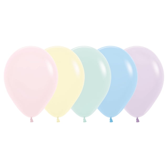 Pastel Matte Assorted Round Party Balloons - 50ct Durable, Biodegradable Tableware for Vibrant Birthday Celebrations - Perfect Party Supplies for Eco-Friendly Festivities!
