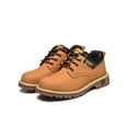 thumbnail image 3 of Fangasis Men Safety Boot Anti-collision Work Boots Leather Industrial Shoes Working Slip Resistant Hiking Bootie Yellow 9.5, 3 of 9