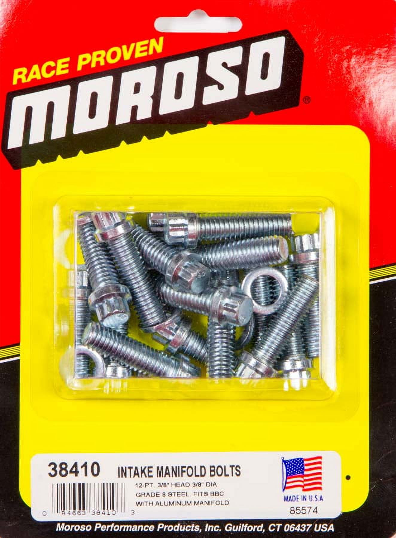 Sbc Intake Bolts Moroso 38420 Intake Manifold Bolt Kit - For Big