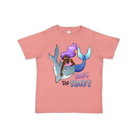 

Inktastic Save the Sharks- Mermaid Gift Toddler Boy or Toddler Girl T-Shirt
