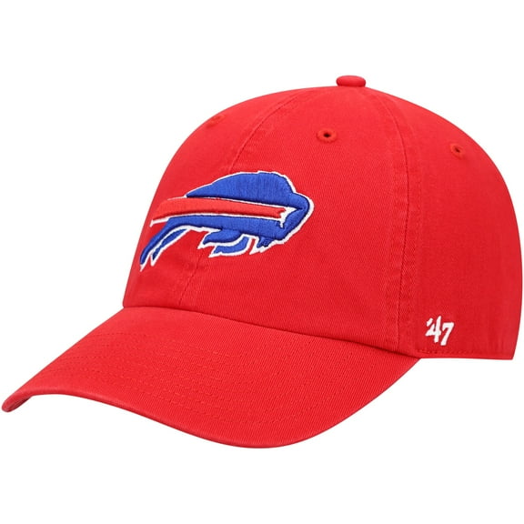 Men's '47 Red Buffalo Bills Secondary Clean Up Adjustable Hat