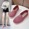 thumbnail image 2 of Zapatillas de deporte de verano para mujer, zapatos planos sin cordones, mocasines informales para mujer, zapatos para caminar para mujer, zapatos planos de fondo suave de malla para exteriores 202235 Gao Jinjia LED, 2 of 2