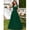 Dark Green-M, variant on Dark Green V-Neck Sequin Lace Short Sleeve A-Line Evening Gown