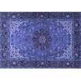 thumbnail image 1 of Ahgly Company Indoor Rectangle Medallion Blue Traditional Area Rugs, 6' x 9', 1 of 4