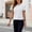 #250410A360 White, variant on Aloohaidyvio Womens Slim Fit Cotton Crop Tops Short Sleeve Yoga Shirts Casual Athletic Running T Shirts