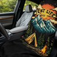 thumbnail image 6 of ZUXONGSY Car Seat Cover Towel Tent Life Camping Print Cars Seat Towel Covers Absorbent Auto Front Seat Covers for After Gym Workout, Running, Beach Sports, 6 of 8