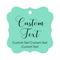 thumbnail image 1 of Darling Souvenir Personalized Paper Hang Tags Custom Text Wedding Party Gift Favor Tags -Mint Green-50 Tags, 1 of 1