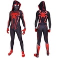thumbnail image 2 of Disfraz de superhéroe Spiderman para Halloween 2099, traje de cosplay para niños, mono azul y rojo, traje de cuerpo completo Zentai para adultos y niños, 2 of 4