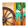 thumbnail image 3 of "Fauvist Wagon Wheel" - Canvas, 3 of 25
