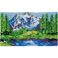 thumbnail image 1 of Rug Making Latch Hooking Kit | Serenity Lake (4 sizes available), 1 of 10