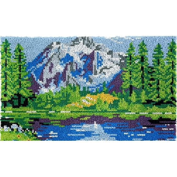 Rug Making Latch Hooking Kit | Serenity Lake (4 sizes available)