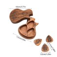 thumbnail image 3 of SXcggal One Durable And Stylish Guitar Shaped Pick Storage Wooden Pick Storage Guitar Memorabilia Pick Collection Pick (includes 3* Guitar Picks) Multifunctional Artistic Beautiful Desktop Decoration, 3 of 6