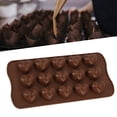 thumbnail image 3 of Molde De Silicona Para Chocolate, 15 Agujeros En Forma De Corazón, Molde Para Hacer Chocolate, Utensilios Para Hornear, 3 of 7