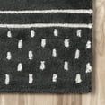 thumbnail image 5 of Rugs USA Mandia Striped Wool Area Rug, 5' x 8', Marlowe Charcoal, 5 of 9