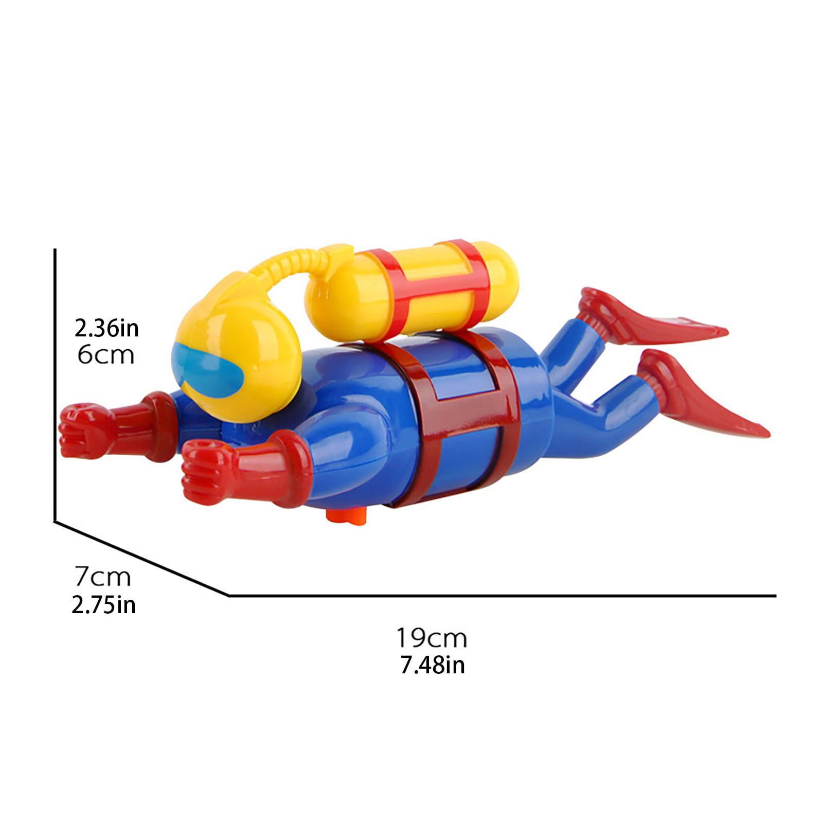 Superman Toys Bath Toys Clockwork Water Toys Swimming  Diver Toys US 