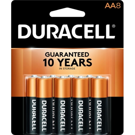 Duracell Coppertop Alkaline AA Batteries, 8 Count