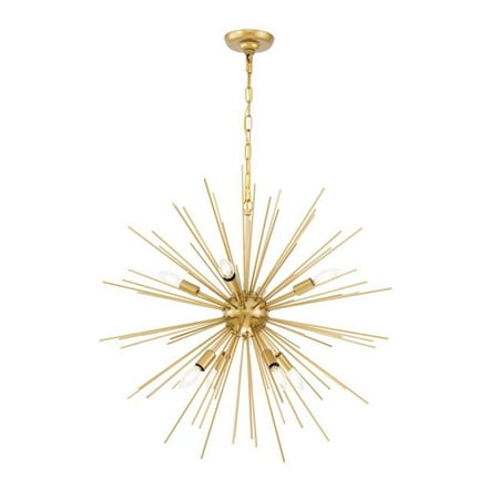 Brass 30' Accent Light - Elegant Lighting LD5039D30 Timber 8 Light 30