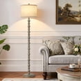 thumbnail image 6 of NATYSWAN 62" Floor Lamps for Living Room,3 Color Temperature Retro Standing Lamp, Vintage Farmhouse Floor Lamp with Rotary Switch, Rustic Resin Tall Lamps for Living Room, Bedroom, Office, Corner, 6 of 7