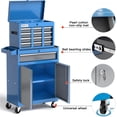 thumbnail image 5 of AIRAJ 7-Drawer Rolling Tool Chest with Wheels, 40" PortableMobile Tool Box for Garage & Workshop, Blue, 5 of 7